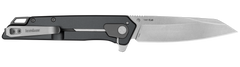 Kershaw Misdirect XL 3.37" Folding Reverse Tanto Plain 4Cr14 Stonewashed - Gray Stainless Steel
