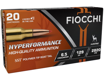 Fiocchi Hyperformance 6.5 Creedmoor 129gr Super Shock Tip - Box or Case