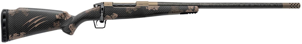 Fierce Firearms Carbon Rogue 300 PRC 24" 3+1 Bolt-Action Rifle - Smoked Bronze Cerakote / Sonora Camo