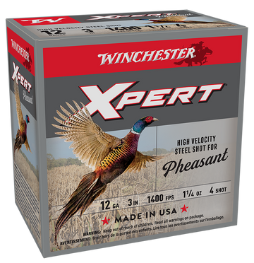 Winchester Ammo Xpert Pheasant Lead Free High Velocity 12 Gauge 3" 1-1/4 oz #4 Shot 25 Rd - Box or Case