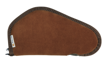 Heritage Cases 8611 Handgun Case 11" Brown Suede w/Black Trim - Lockable