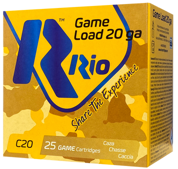Rio Ammunition Game Load RC206 20 Gauge 2.75" 1 oz #6 Shot - Box or Case
