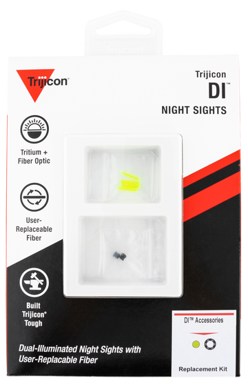 Trijicon AC50011 DI Night Sight Standard Replacement Kit Green Fiber & Black Retainer