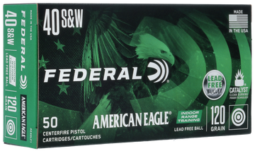 Federal American Eagle Indoor Range Training 40 S&W 120gr Lead-Free IRT - Box or Case