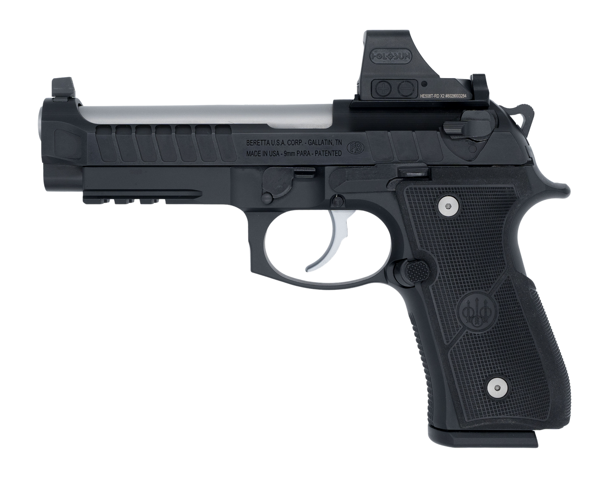 Langdon Tactical Tech Beretta 92 Elite 9mm Luger 4.70" 18+1 DA/SA Semi-Auto Pistol - Inox Slide/Black Anodized Frame
