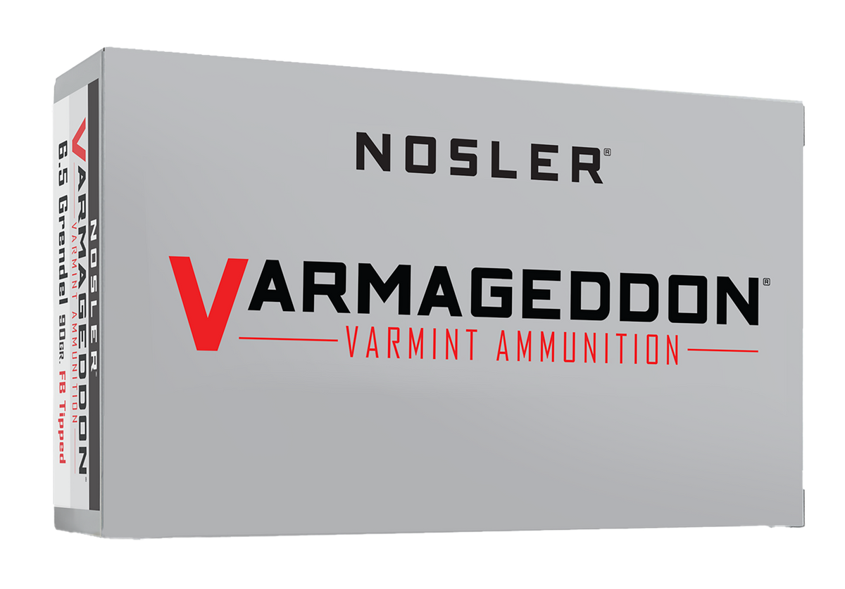 Nosler Varmageddon 6.5 Grendel 90gr Flat Base Tipped - Box or Case