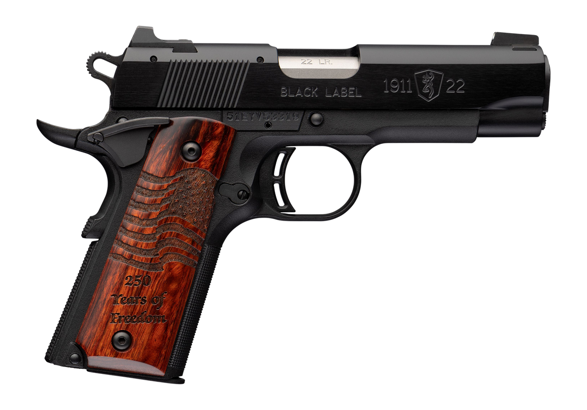 Browning 1911-22 Black Label Medallion 250 Compact 22 LR 3.63" 10+1 Semi-Auto Pistol