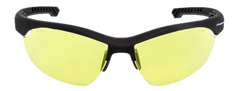 Radians XFBD-1040C Ballistic Shooting Glasses Amber Lens Black Half Frame
