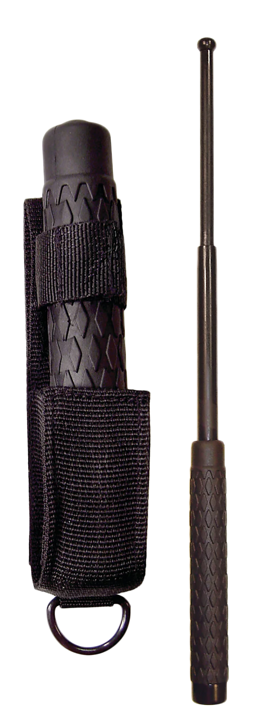 PSP NS21R Expandable Baton 21" Steel Black Rubber Handle w/ Sheath