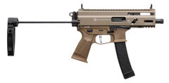 Grand Power Stribog SP9A3S 9mm Luger 5.5" 30+1 Semi-Auto Pistol w/ Tailhook Brace - Flat Dark Earth