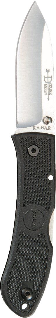 Ka-Bar 4062 Dozier Hunter 3" Folding Drop Point AUS-8A Plain Edge