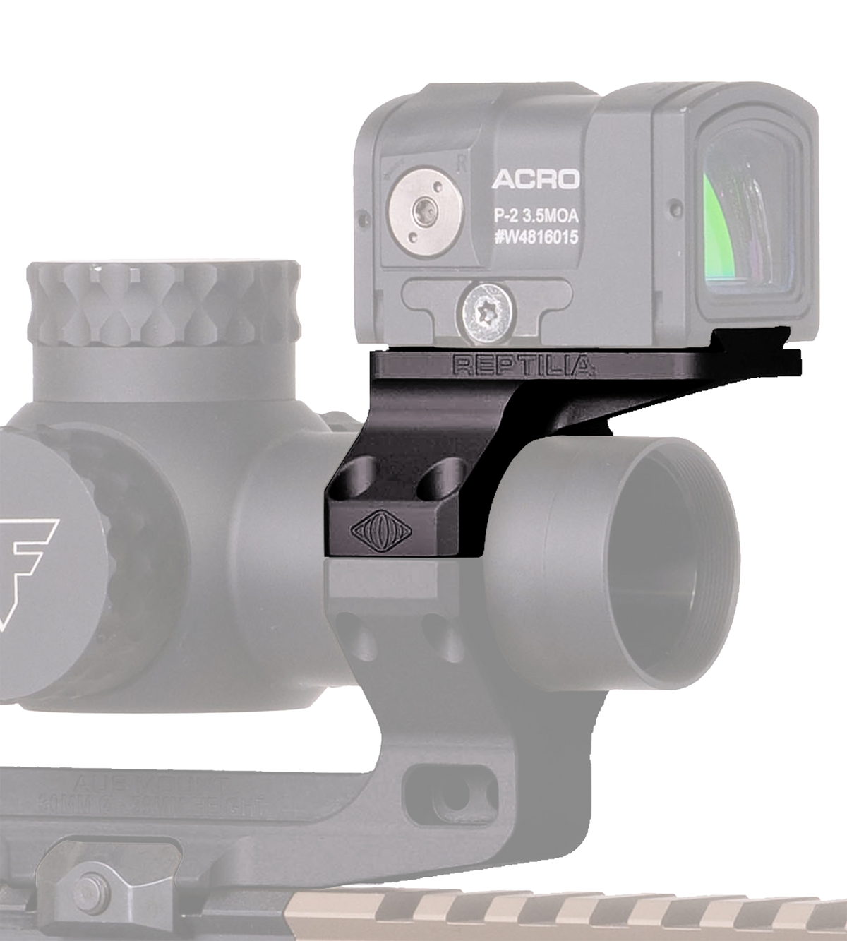 Reptilia ROF-90 for Geissele Super Precision 30mm Mount - Black 7075-T6 Aluminum