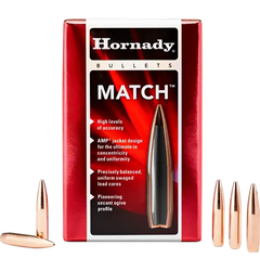 Hornady Match 30 Cal .308 208 gr BTHP Match Reloading Bullets - 100 Per Box