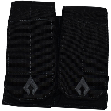 Advance Warrior Solutions Double Mag Pouch Open Top MOLLE Black