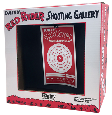 Daisy Red Ryder Shooting Gallery Hanging Paper Airgun Target - Red/White