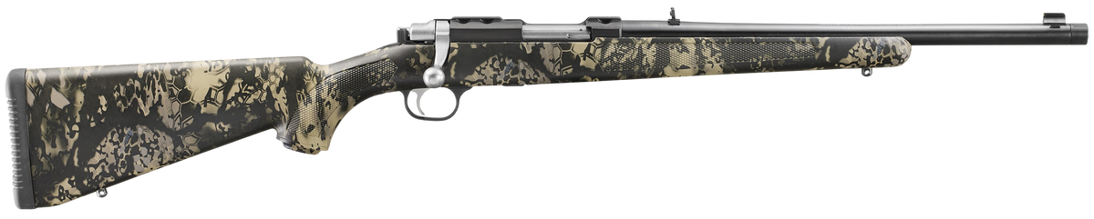Ruger 77/44 44 Rem Mag 16.60" 4+1 Bolt-Action Rifle - Kryptek Obskura Nox Camo