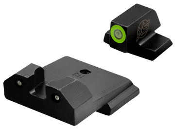 XS Sights R3D Night Sights for S&W M&P Shield - 3-Dot Green Tritium Green Outline