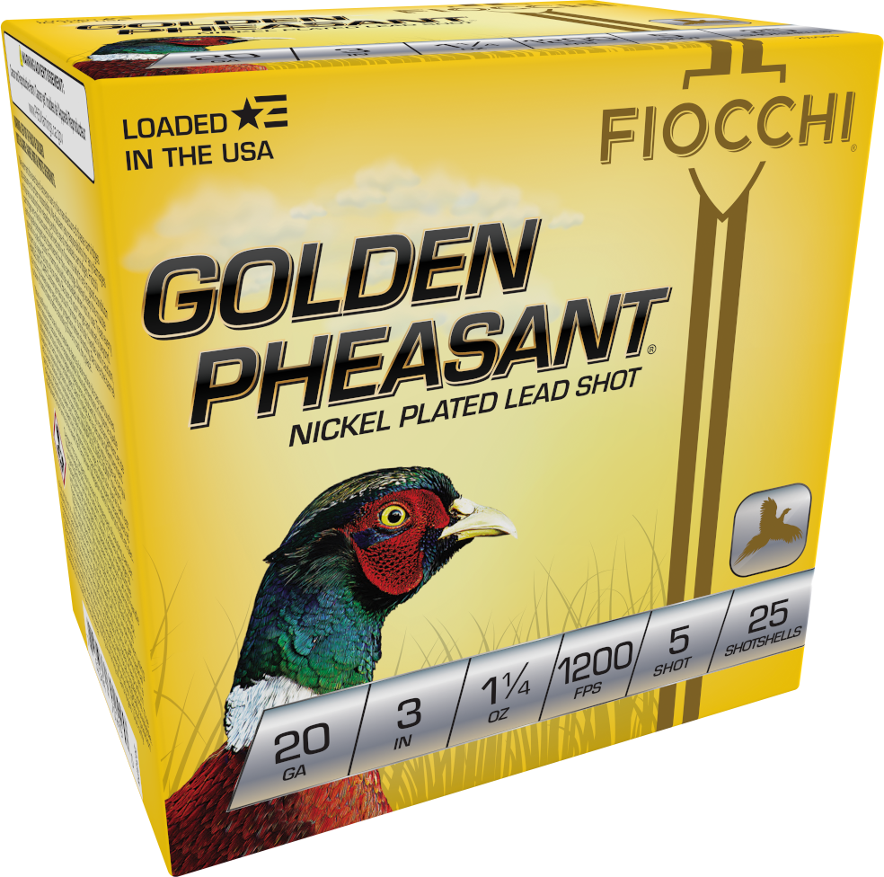 Fiocchi Golden Pheasant Extrema 20 Gauge 3" 1-1/4 oz #5 Shot 1200 fps - Box or Case