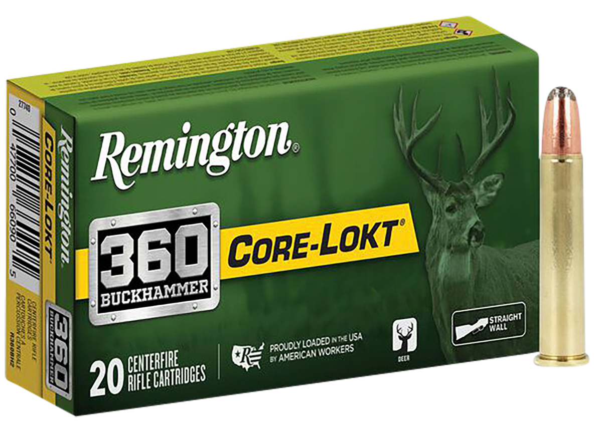 Remington Ammunition Core-Lokt 360 Buckhammer 200gr Soft Point - Box or Case