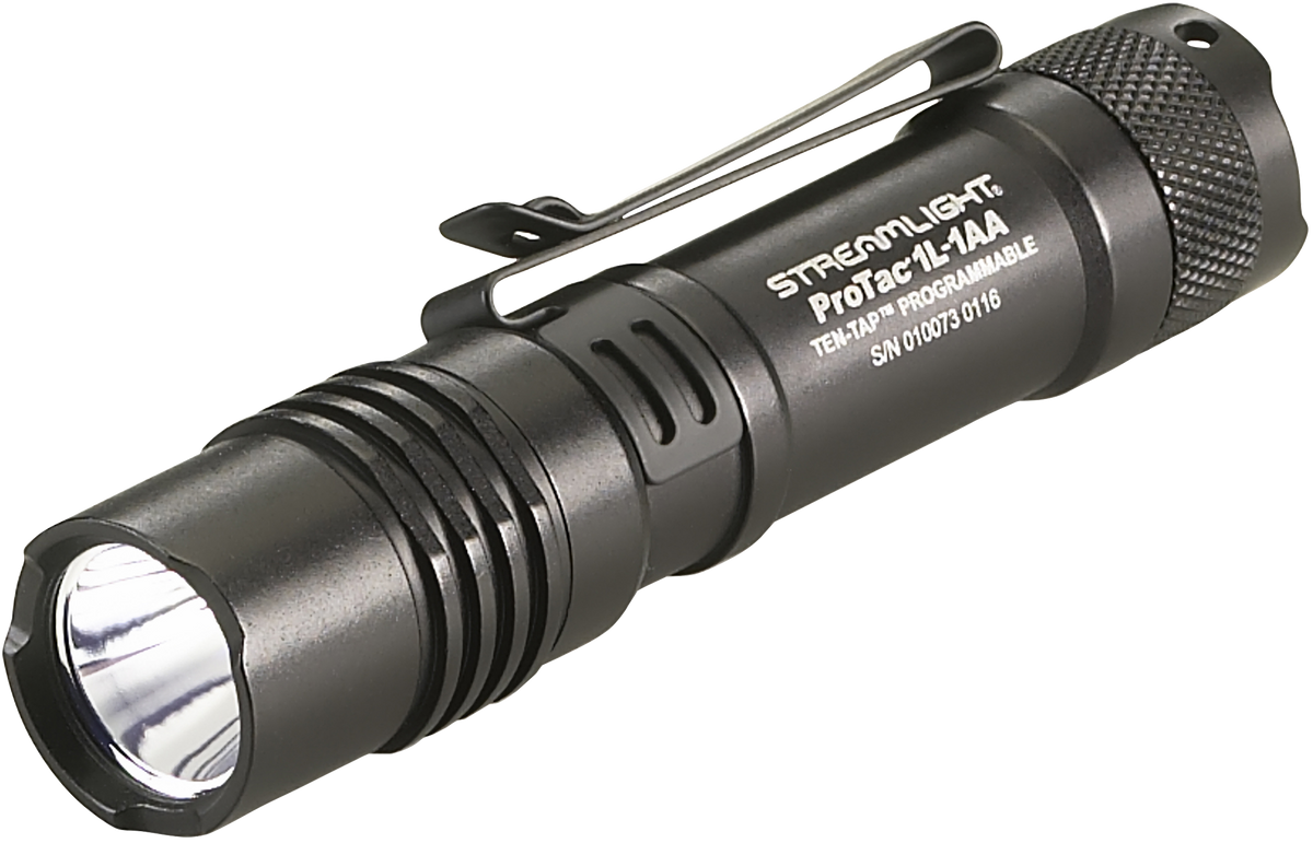 Streamlight ProTac 1L-1AA 350 Lumen Dual Fuel EDC Flashlight - Black Anodized