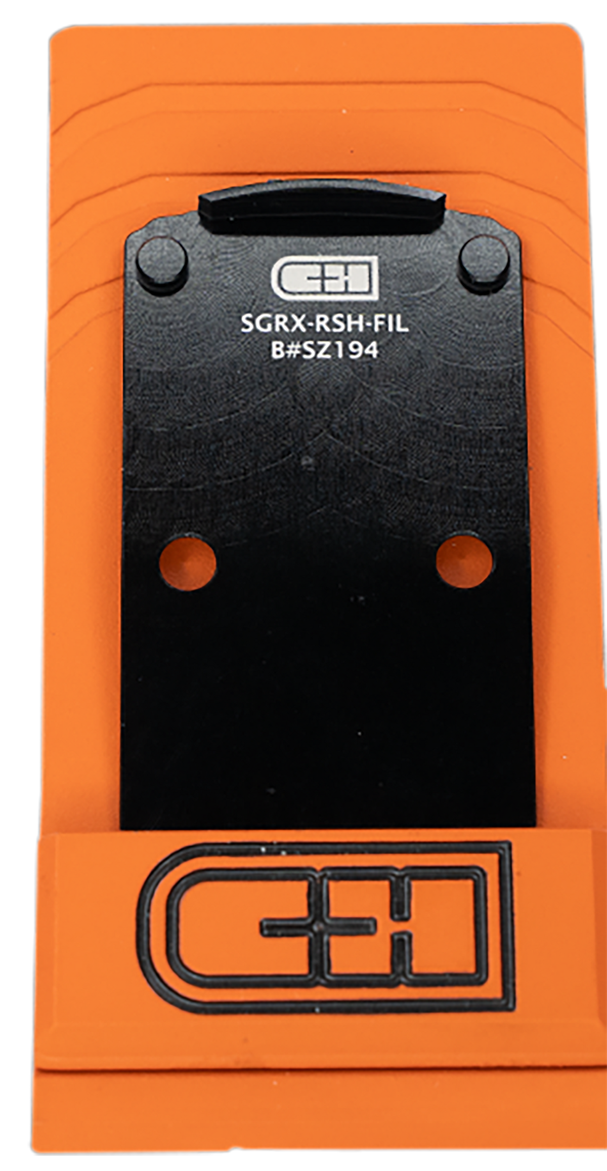 C&H Precision SGRXRSHFIL SIG P320 RX/Pro/AXG Series Red Dot Adapter Plate - Black Anodized - Trijicon/Holosun Pattern