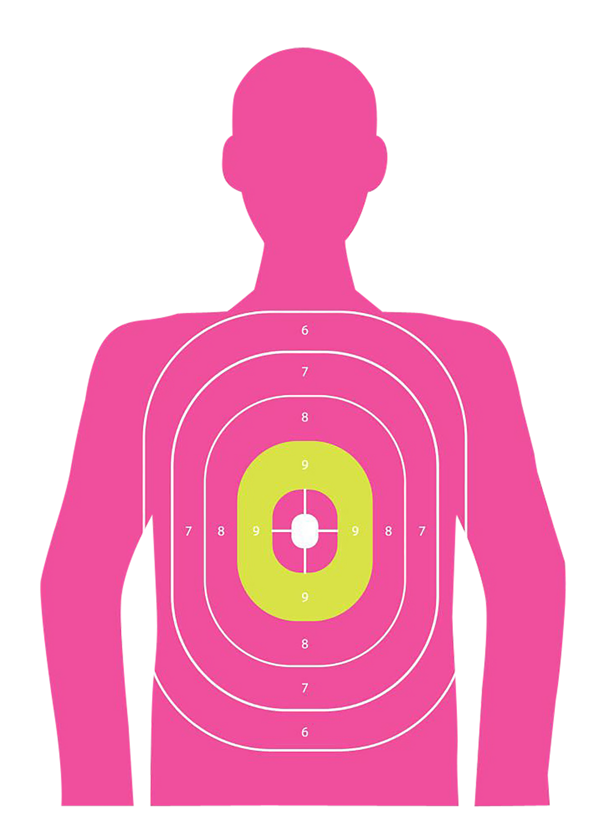 EZ-Aim 15646 In the Pink Silhouette Paper Target 12"x18" Pink 8 Pack