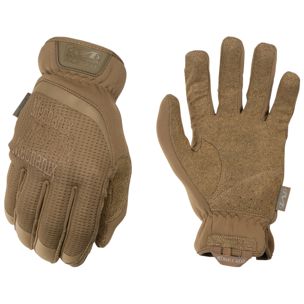 Mechanix Wear FastFit Coyote Medium Synthetic Leather Touchscreen Tactical Gloves