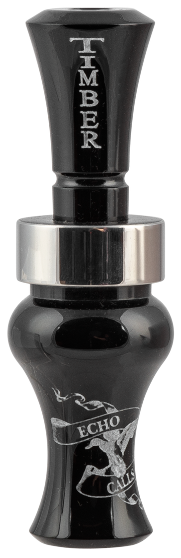 Echo Calls Timber Single Reed Black Acrylic Duck Call