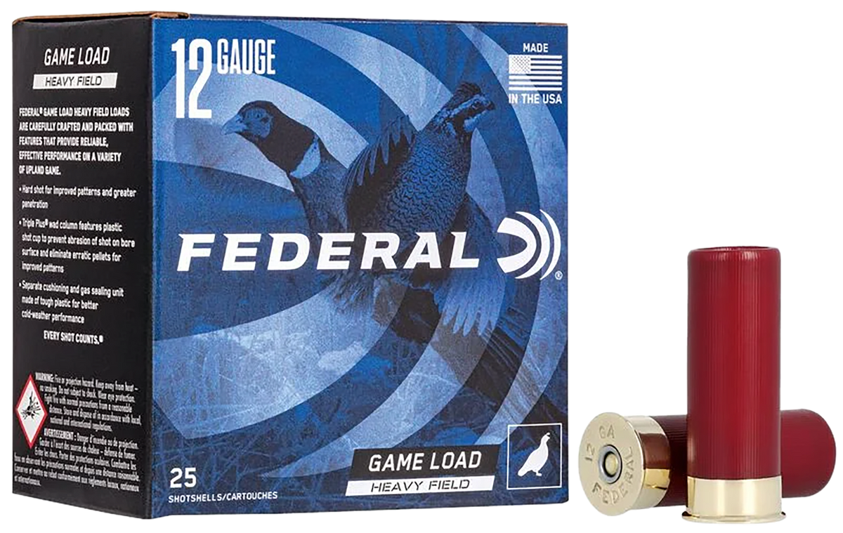 Federal Game-Shok Heavy Field 12 Gauge 2.75" 1-1/4 oz #4 Shot 25 Rd - Box or Case