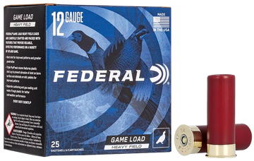 Federal Game-Shok Heavy Field 12 Gauge 2.75" 1-1/4 oz #4 Shot 25 Rd - Box or Case