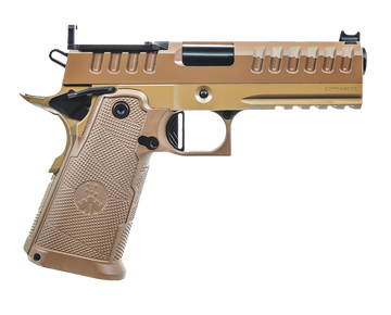 Watchtower Firearms Apache Commander 9mm Luger 4.25" 15+1 Semi-Auto Pistol - Flat Dark Earth PVD