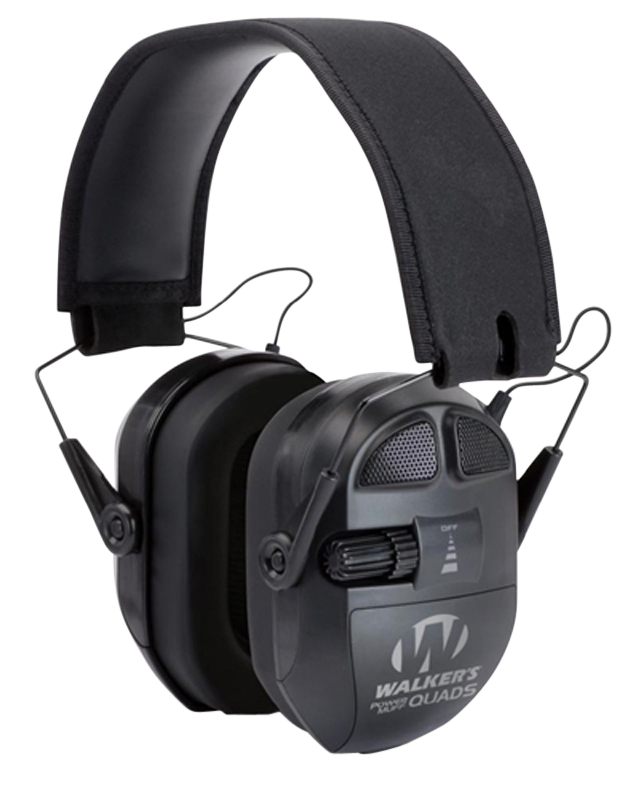 Walkers Game Ear Ultimate Power Quad Muff 26 dB Over the Head Electronic Earmuff