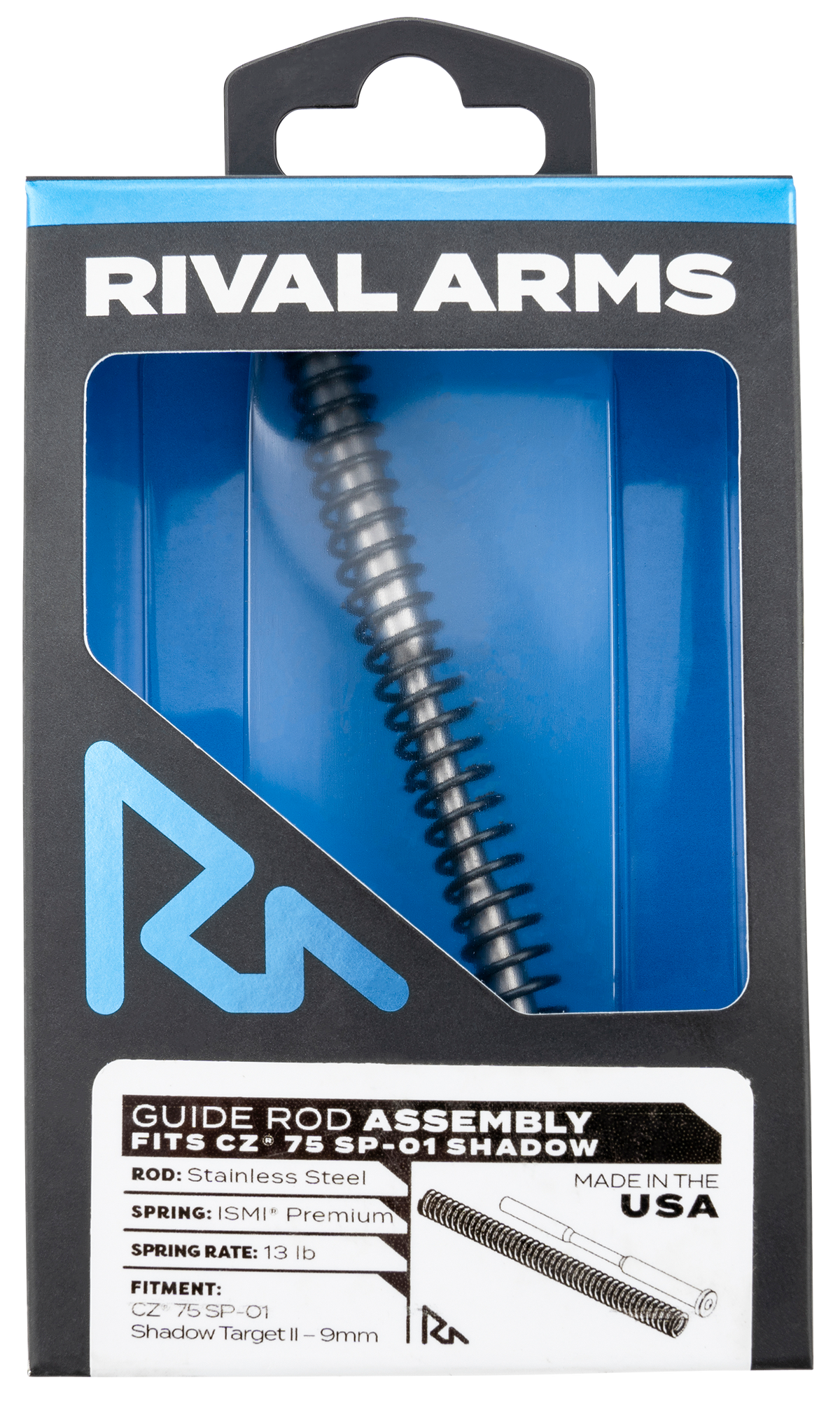 Rival Arms Guide Rod Assembly CZ 75 SP-01 Shadow Target II Black Stainless Steel