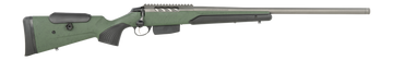 Tikka T3x Super Varmint 6mm Creedmoor 24" 5+1 Bolt-Action Rifle - Tungsten Cerakote, Green Modular Stock