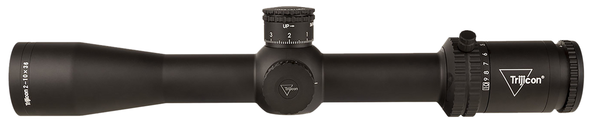 Trijicon Credo 2-10x36mm FFP 30mm Tube LED Illuminated Red MRAD Precision Tree Riflescope - Matte Black