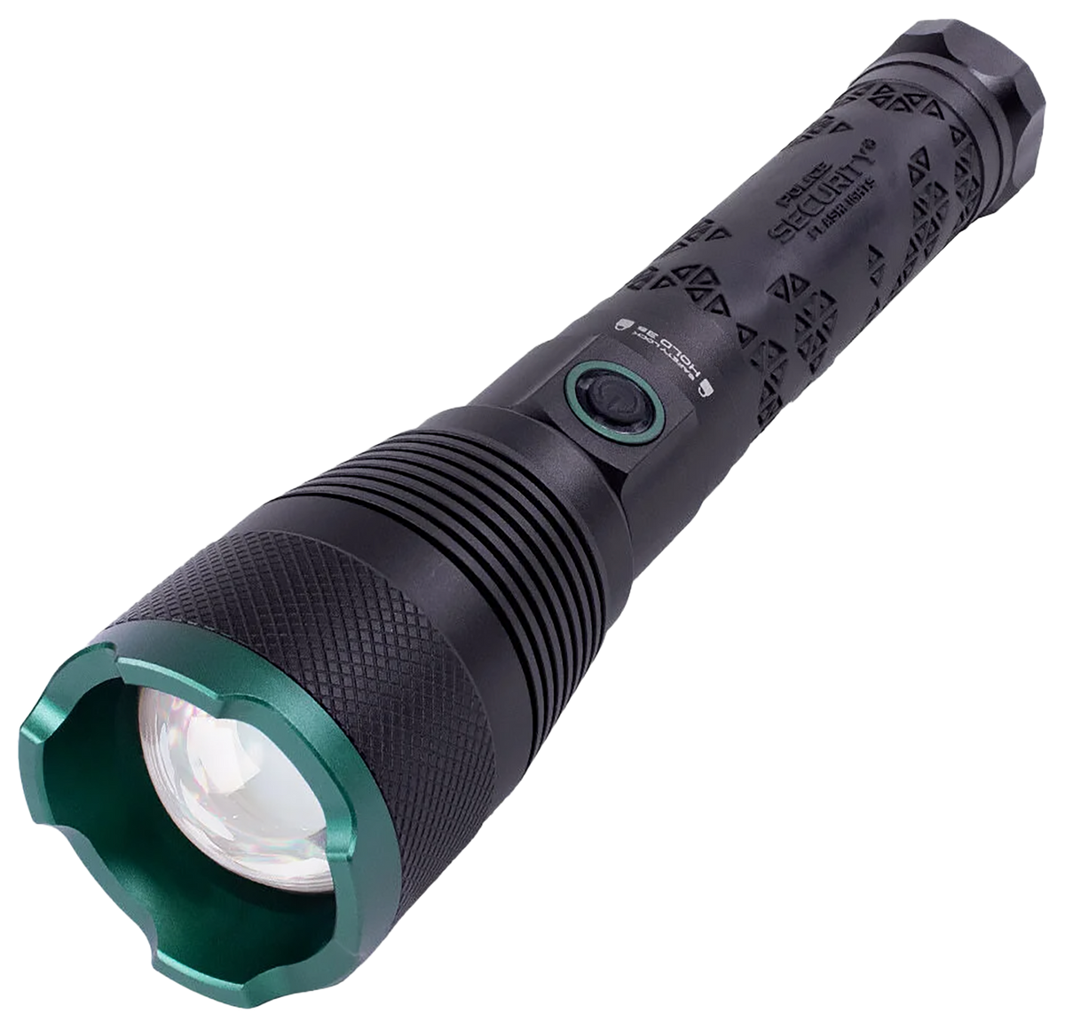LB Marketing Skylar R 10000 Lumen Rechargeable LED Flashlight Black w/Power Bank