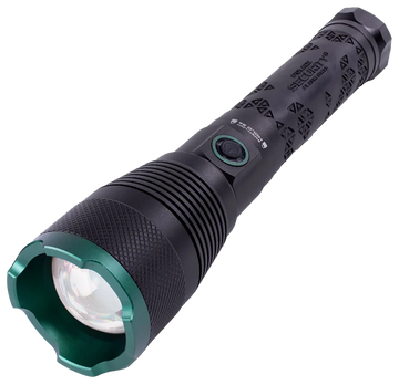 LB Marketing Skylar R 10000 Lumen Rechargeable LED Flashlight Black w/Power Bank