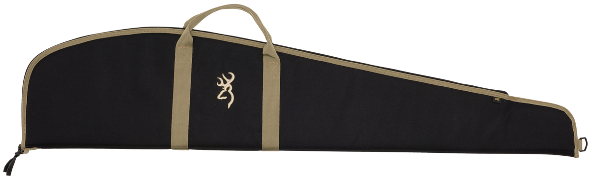 Browning Plainsman 44" Scoped Rifle Case Black/Tan 600D Polyester