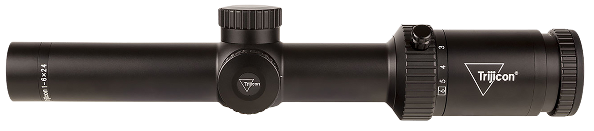 Trijicon Credo HX 1-6x24mm 30mm Tube Illuminated Green MOA Segmented Circle Riflescope - Satin Black