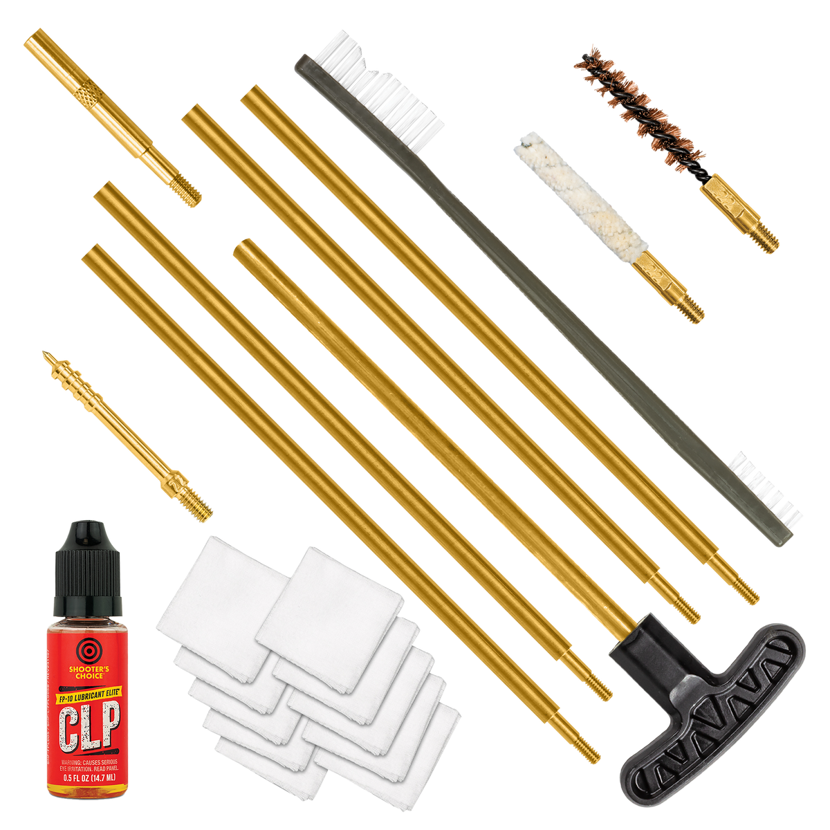 Otis FGSRS22 .22 Cal/.223/5.56mm Cleaning Kit - Yellow Plastic Box