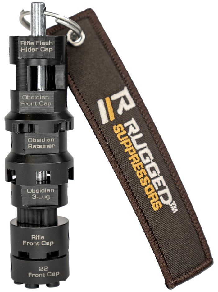 Rugged Suppressor RTK001 Totem 6-Piece Multi-Tool - Black Plastic