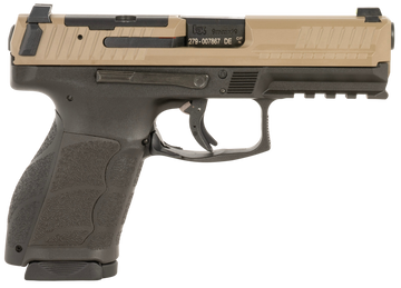 HK VP9A1 9mm Luger 4.53" 15+1 Semi-Auto Pistol - FDE Slide/Brown Frame