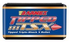 Barnes Bullets Tipped TSX 30 Cal .308 168gr Boat Tail Reloading Bullets - 50/Box