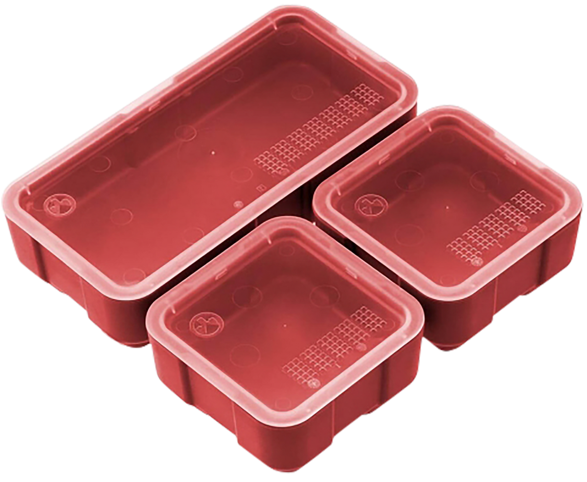 Magpul Industries DAKA Storage Bin Set Red Polymer 2x2/2x4