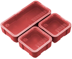 Magpul Industries DAKA Storage Bin Set Red Polymer 2x2/2x4
