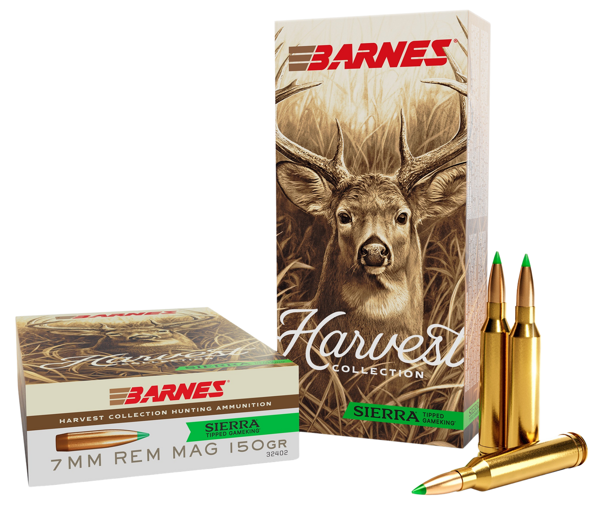 Barnes Bullets Harvest 7mm Rem Mag 150gr Sierra Tipped GameKing - Box or Case