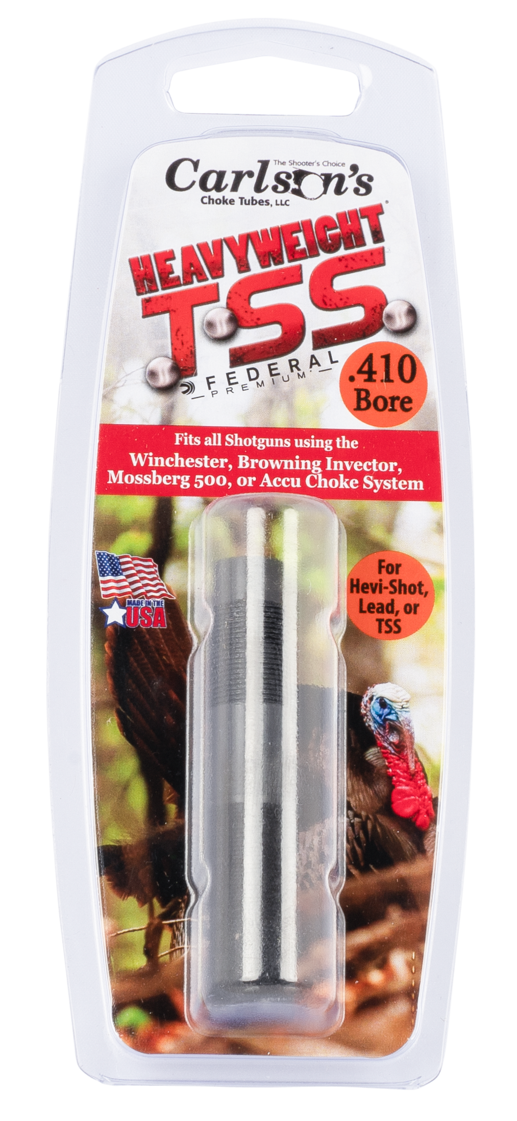 Carlsons TSS Turkey 410 Bore Invector 1.5" Flush Steel Choke Tube - Stevens 301