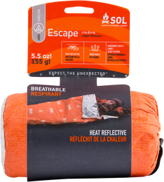 Survive Outdoors Longer SOL Escape Lite Bivvy Orange 5.5 oz - Waterproof Emergency Shelter
