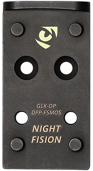 Night Fision Optic Adapter Plate DeltaPoint Pro to Glock Full Size MOS - Black Nitride Stainless Steel