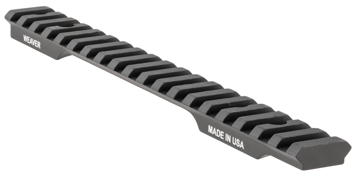 Weaver Mounts 99465 Multi-Slot Base Extended Black Aluminum Savage 110 Long Action 0 MOA